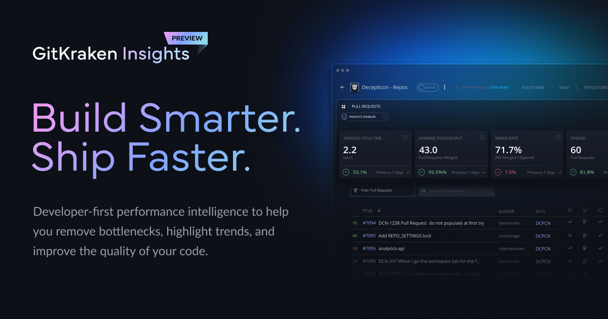 GitKraken Insights | Development Velocity