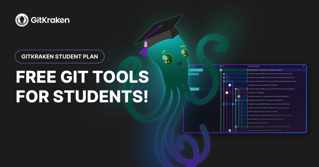 GitKraken Student Plan: 6 Months Free, Then Up to 80% Off