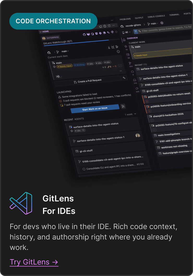 GitLens for IDEs